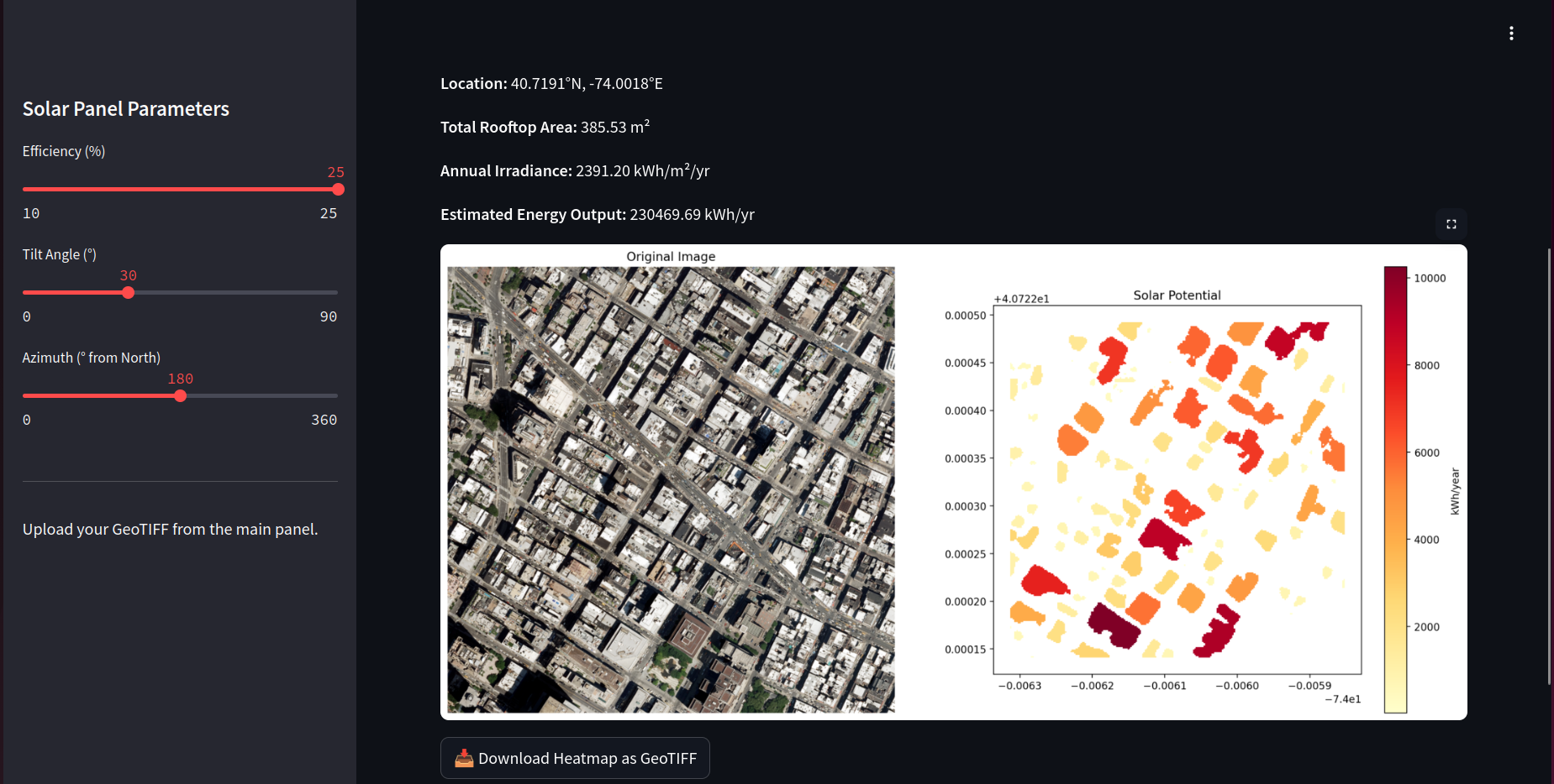Solar Potential Tool